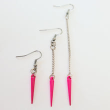 Load image into Gallery viewer, Spike Earrings, Your Choice of Four Colors