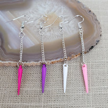 Load image into Gallery viewer, Spike Earrings, Your Choice of Four Colors