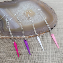 Load image into Gallery viewer, Spike Earrings, Your Choice of Four Colors