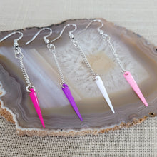 Load image into Gallery viewer, Spike Earrings, Your Choice of Four Colors