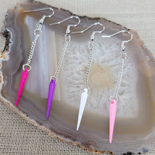 Load image into Gallery viewer, Spike Earrings, Your Choice of Four Colors