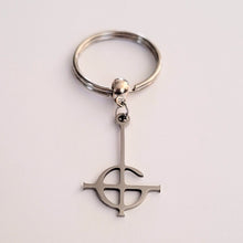 Load image into Gallery viewer, Grucifix Ghost BC Keychain, Backpack or Purse Charm, Zipper Pull
