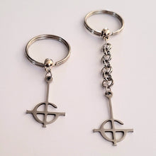 Load image into Gallery viewer, Grucifix Ghost BC Keychain, Backpack or Purse Charm, Zipper Pull