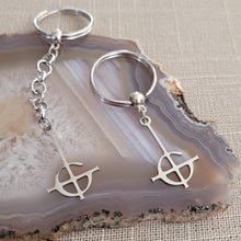 Load image into Gallery viewer, Grucifix Ghost BC Keychain, Backpack or Purse Charm, Zipper Pull