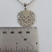 Load image into Gallery viewer, Cthulhu HP Lovecraft Necklace, Your Choice of Gunmetal or Silver Rolo Chain