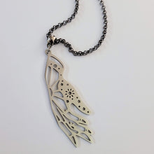Load image into Gallery viewer, Hand Necklace, Your Choice of Gunmetal or Silver Rolo Chain