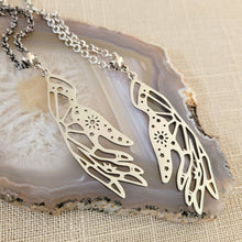 Load image into Gallery viewer, Hand Necklace, Your Choice of Gunmetal or Silver Rolo Chain