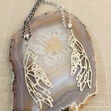 Load image into Gallery viewer, Hand Necklace, Your Choice of Gunmetal or Silver Rolo Chain