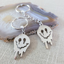 Load image into Gallery viewer, Drippy Smiley Face Keychain, Backpack or Purse Charm, Zipper Pull