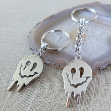 Load image into Gallery viewer, Drippy Smiley Face Keychain, Backpack or Purse Charm, Zipper Pull