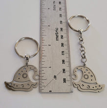 Load image into Gallery viewer, Witches Hat Keychain, Backpack or Purse Charm, Zipper Pull, Stainless Steel Charm