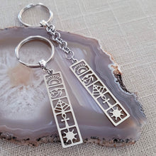 Load image into Gallery viewer, Egyptian Hieroglyphic Keychain, Backpack or Purse Charm, Zipper Pull