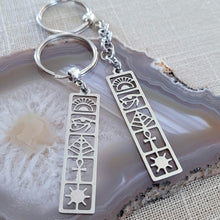 Load image into Gallery viewer, Egyptian Hieroglyphic Keychain, Backpack or Purse Charm, Zipper Pull