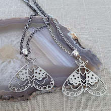 Load image into Gallery viewer, Butterfly Necklace, Your Choice of Gunmetal or Silver Rolo Chain