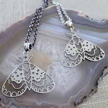 Load image into Gallery viewer, Butterfly Necklace, Your Choice of Gunmetal or Silver Rolo Chain