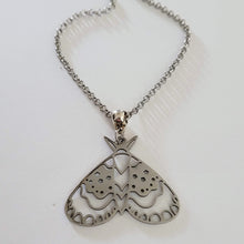 Load image into Gallery viewer, Butterfly Necklace, Your Choice of Gunmetal or Silver Rolo Chain