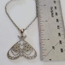 Load image into Gallery viewer, Butterfly Necklace, Your Choice of Gunmetal or Silver Rolo Chain