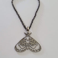 Load image into Gallery viewer, Butterfly Necklace, Your Choice of Gunmetal or Silver Rolo Chain
