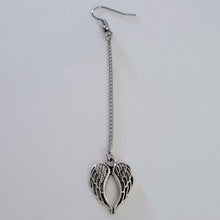 Load image into Gallery viewer, Angel Wings Earrings, Your Choice of Three Lengths, Memorial Jewelry