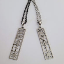 Load image into Gallery viewer, Egyptian Necklace, Your Choice of Gunmetal or Silver Rolo Chain