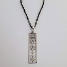 Load image into Gallery viewer, Egyptian Necklace, Your Choice of Gunmetal or Silver Rolo Chain