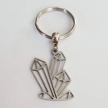 Load image into Gallery viewer, Crystal Cluster Key Chain, Purse or Backpack Charm, Zipper Pull