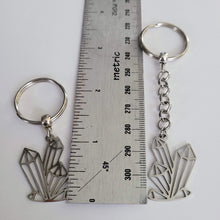 Load image into Gallery viewer, Crystal Cluster Key Chain, Purse or Backpack Charm, Zipper Pull