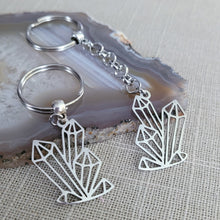Load image into Gallery viewer, Crystal Cluster Key Chain, Purse or Backpack Charm, Zipper Pull