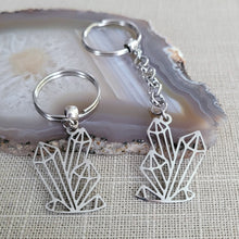 Load image into Gallery viewer, Crystal Cluster Key Chain, Purse or Backpack Charm, Zipper Pull