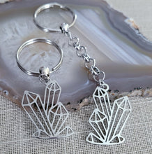 Load image into Gallery viewer, Crystal Cluster Key Chain, Purse or Backpack Charm, Zipper Pull