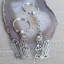 Load image into Gallery viewer, Crystal Cluster Key Chain, Purse or Backpack Charm, Zipper Pull