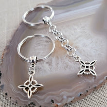 Load image into Gallery viewer, Witches Knot Keychain, Backpack or Purse Charm, Wiccan Zipper Pull