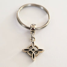 Load image into Gallery viewer, Witches Knot Keychain, Backpack or Purse Charm, Wiccan Zipper Pull