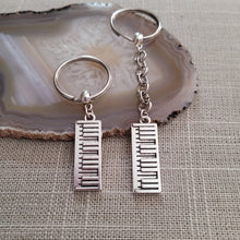 Load image into Gallery viewer, Piano Keys Keychain, Keyboard BackPack or Purse Charm, Zipper Pull