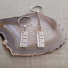 Load image into Gallery viewer, Piano Keys Keychain, Keyboard BackPack or Purse Charm, Zipper Pull