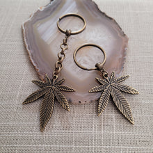Load image into Gallery viewer, Marijuana Keychain, Backpack or Purse Charm, Zipper Pull, Key Fob Lanyards