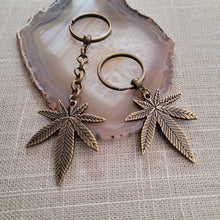 Load image into Gallery viewer, Marijuana Keychain, Backpack or Purse Charm, Zipper Pull, Key Fob Lanyards