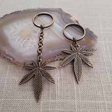 Load image into Gallery viewer, Marijuana Keychain, Backpack or Purse Charm, Zipper Pull, Key Fob Lanyards