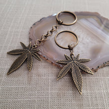 Load image into Gallery viewer, Marijuana Keychain, Backpack or Purse Charm, Zipper Pull, Key Fob Lanyards