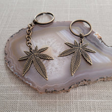 Load image into Gallery viewer, Marijuana Keychain, Backpack or Purse Charm, Zipper Pull, Key Fob Lanyards