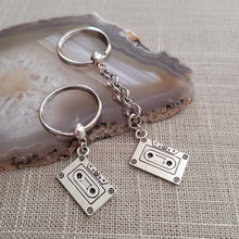Load image into Gallery viewer, Cassette Tape Keychain, BackPack or Purse Charm, Zipper Pull