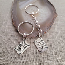 Load image into Gallery viewer, Cassette Tape Keychain, BackPack or Purse Charm, Zipper Pull