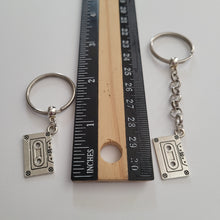 Load image into Gallery viewer, Cassette Tape Keychain, BackPack or Purse Charm, Zipper Pull