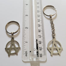 Load image into Gallery viewer, Anarchy Keychain, Backpack or Purse Charm, Anarchist Zipper Pulls