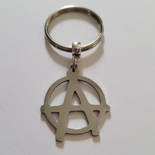 Load image into Gallery viewer, Anarchy Keychain, Backpack or Purse Charm, Anarchist Zipper Pulls