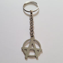 Load image into Gallery viewer, Anarchy Keychain, Backpack or Purse Charm, Anarchist Zipper Pulls