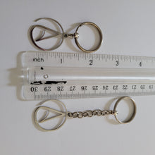 Load image into Gallery viewer, Atheism Keychain, Backpack or Purse Charm, Zipper Pull, Stainless Steel Charm