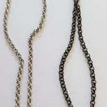 Load image into Gallery viewer, Flower of Life Necklace, Your Choice of Gunmetal or Silver Rolo Chain, Layering Jewelry