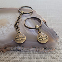 Load image into Gallery viewer, Lotus Flower Keychain, Zipper Pull or Backpack Charm