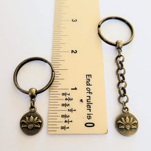 Load image into Gallery viewer, Lotus Flower Keychain, Zipper Pull or Backpack Charm